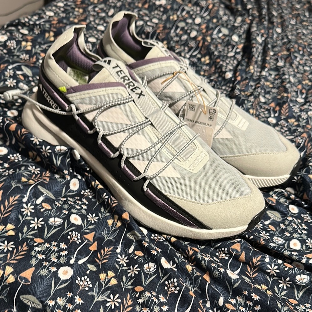 Adidas Terrex Voyager 21 W Gray and Purple Sneakers